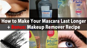 So machen Sie Ihre Wimperntusche länger + Bonus Makeup Remover Rezept 