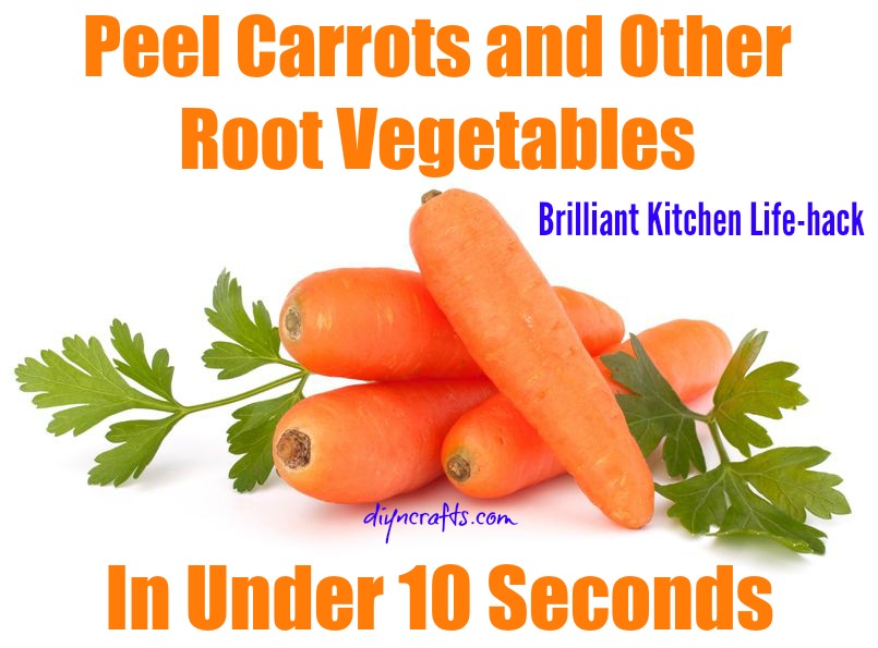 Kitchen Life-Hack: Schälen Sie Karotten und anderes Wurzelgemüse in weniger als 10 Sekunden 