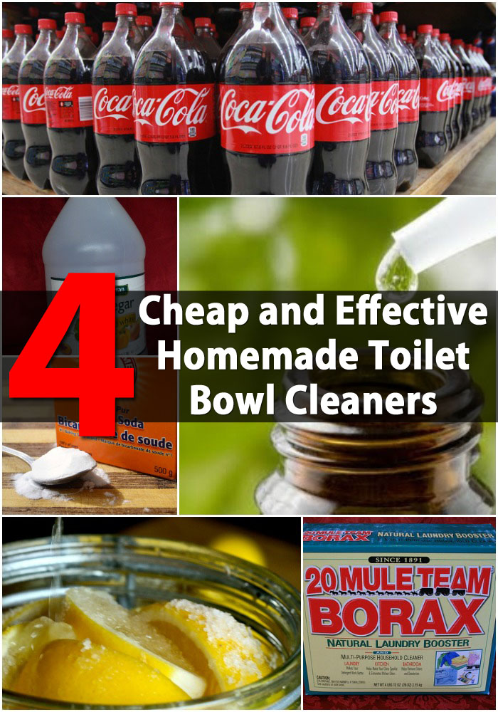 4 billige und effektive hausgemachte Toilettenschüssel Reiniger 