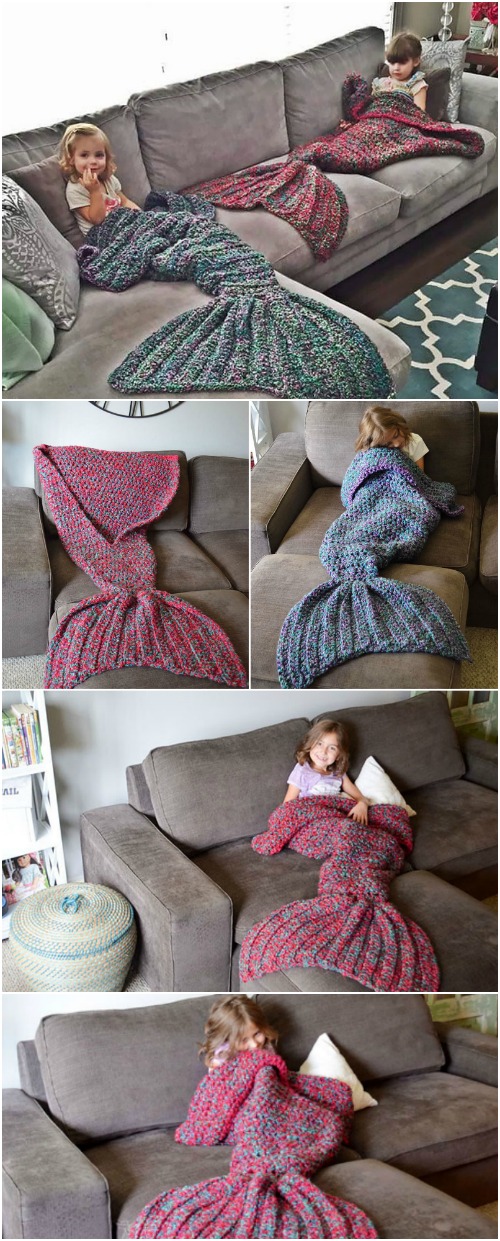 Crochet Pattern: Adult-Sized Mermaid Lapghan, um Sie in diesen kühlen Nächten warm zu halten 