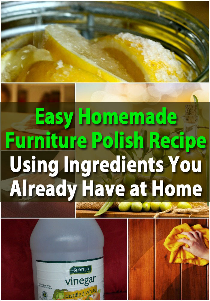 Einfaches selbst gemachtes Möbel-Polnisch-Rezept unter Verwendung der Bestandteile, die Sie bereits zu Hause haben 