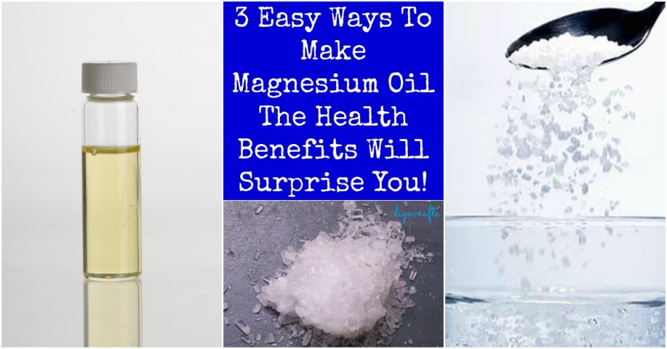 3 einfache Möglichkeiten, Magnesium-Öl zu machen - die gesundheitlichen Vorteile werden Sie überraschen! 