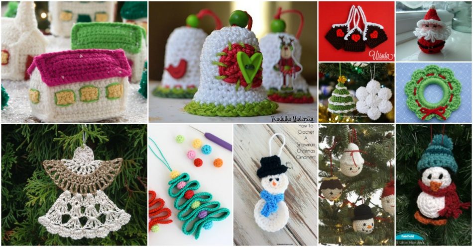 30 einfache häkeln Weihnachtsschmuck, um Ihren Baum zu dekorieren 