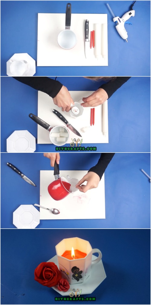 Wie man eine personifizierte Teacup-Kerze die einfache Art macht 