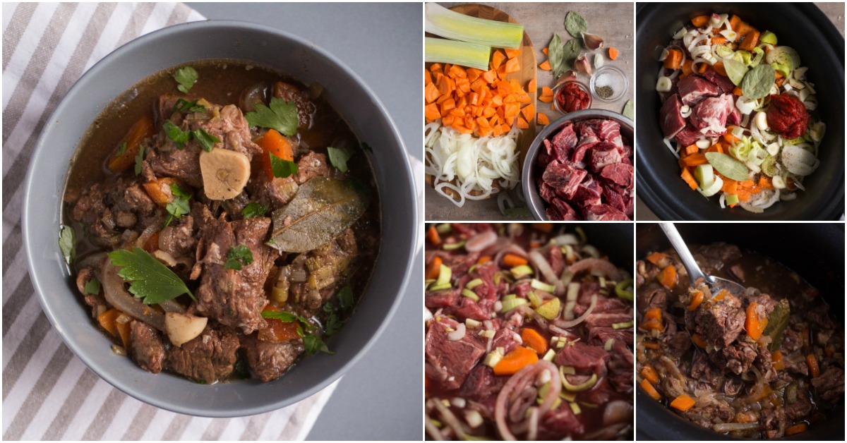 Yummy Slow Cooker traditionelles Rindfleisch Eintopf Rezept - EskiBlog
