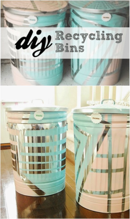 20 DIY Home Recycling-Behälter, die Ihnen helfen, Ihre Wertstoffe zu organisieren 