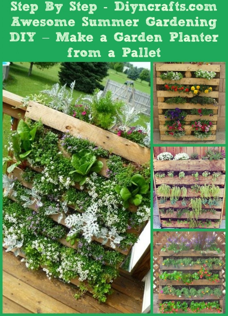 Awesome Summer Gardening DIY - Machen Sie einen Garten Pflanzer aus einer Palette 