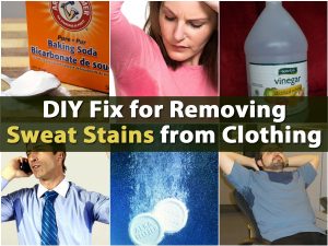 DIY Fix zum Entfernen von Schweißflecken von Kleidung 