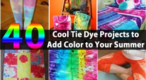 40 cool Tie Dye-Projekte, um Farbe zu Ihrem Sommer hinzuzufügen 