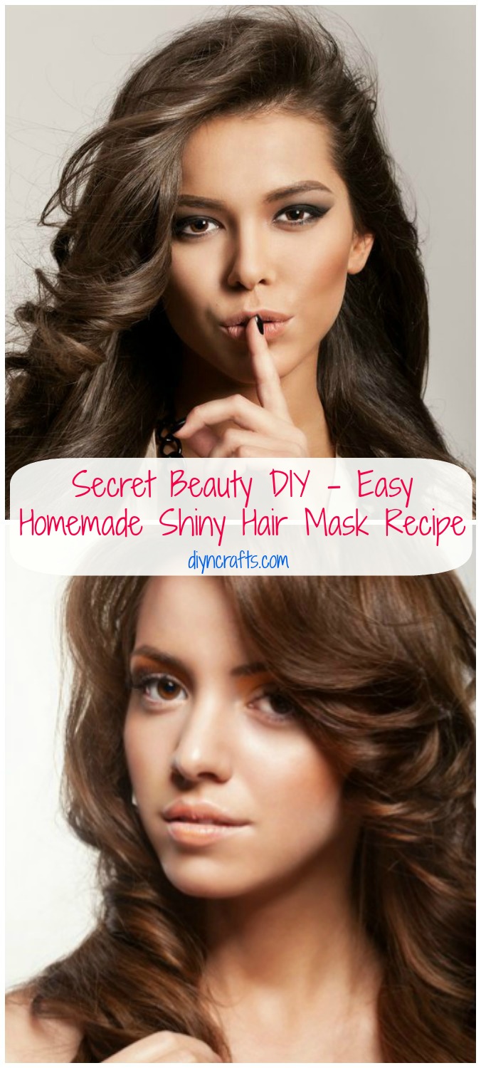 Secret Beauty DIY - Einfache hausgemachte glänzende Haarmaske Rezept 