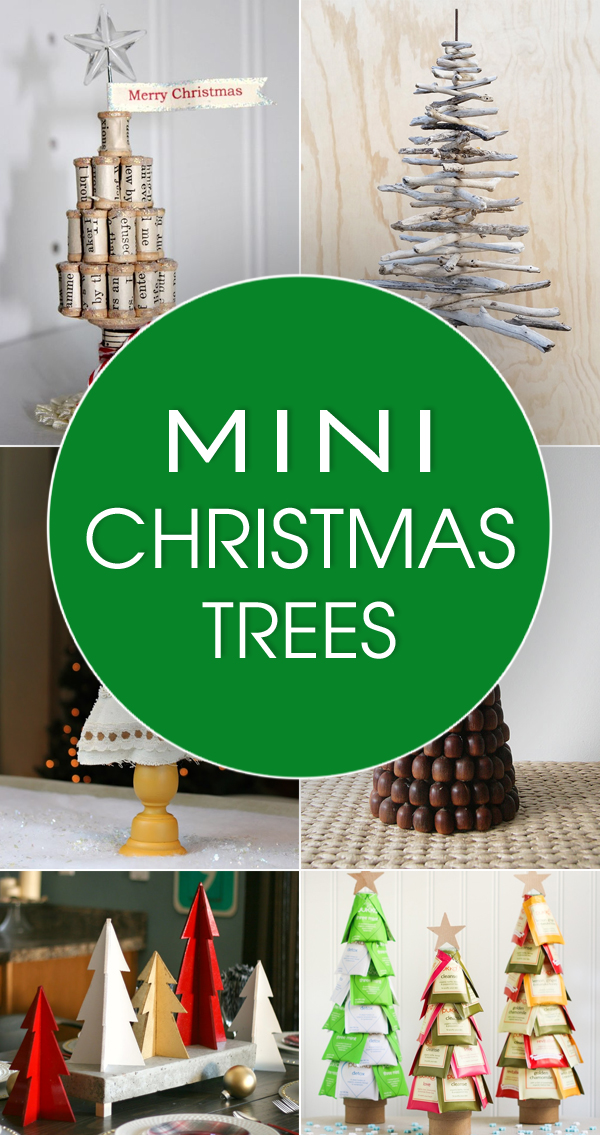 20 entzückende DIY Mini Weihnachtsbäume, die Sie lieben werden 