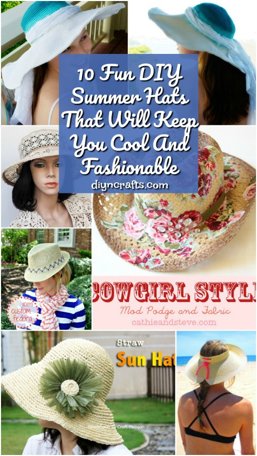 10 Spaß DIY Sommer Hüte, die Sie cool und modisch halten 