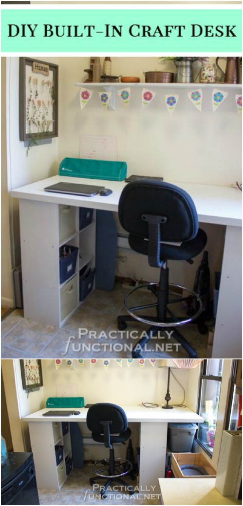 17 einfach zu bauen DIY Craft Desks Sie können einfach nicht ohne leben 