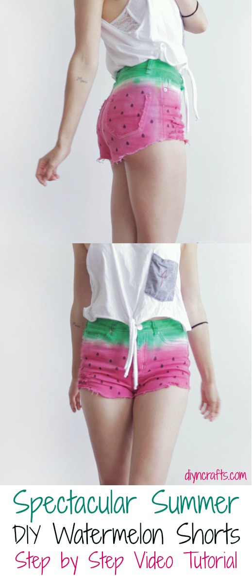 Spektakuläre Sommer DIY Wassermelone Shorts Schritt für Schritt Video Tutorial 