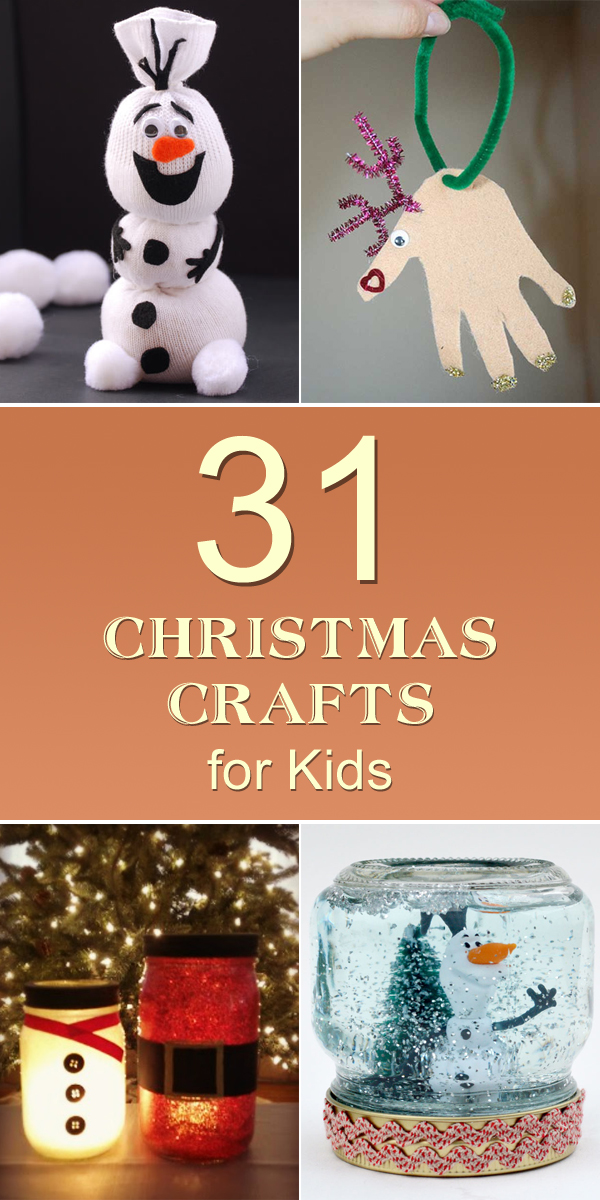 31 einfache und günstige Weihnachts-Bastelarbeiten für Kinder 