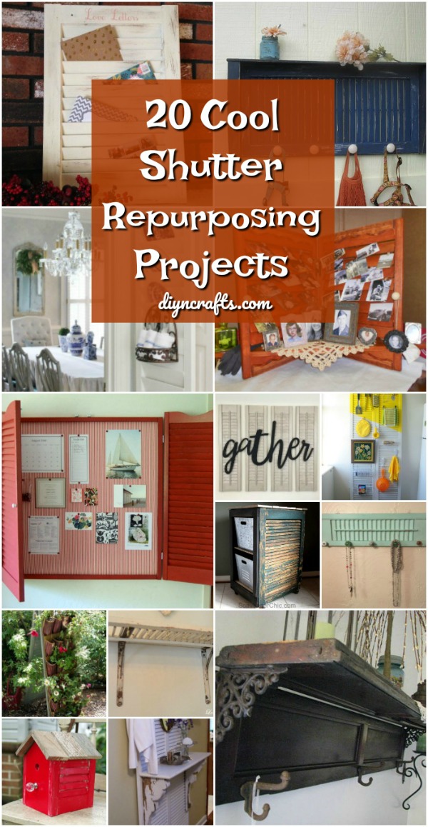 20 Rustic Shutter Repurposing Projekte, um Stil zu Ihrem Zuhause hinzuzufügen 