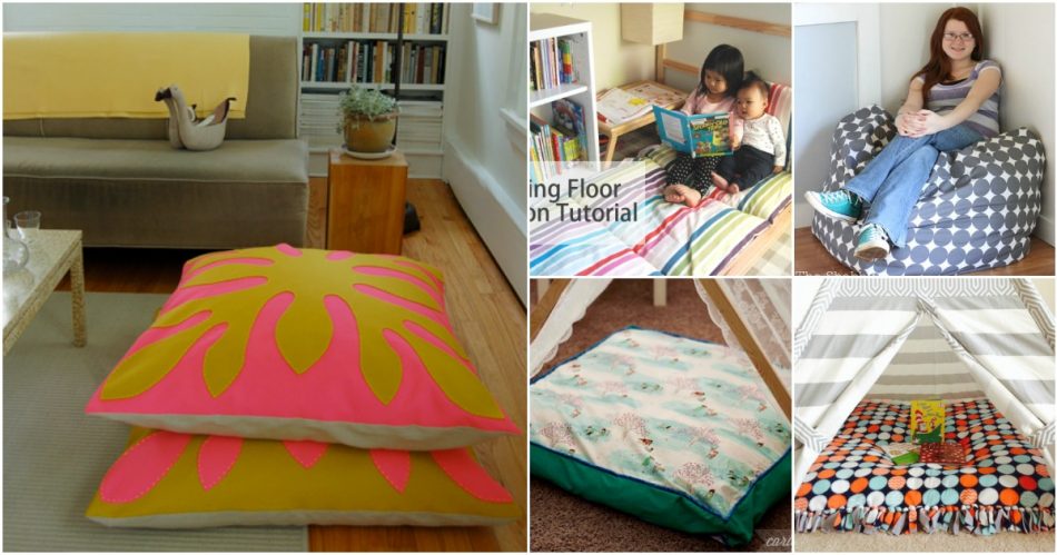 22 einfache DIY-riesige Bodenkissen und Kissen, die Spaß und Entspannung sind 