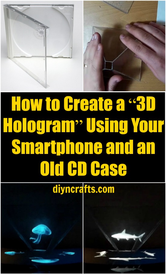 So erstellen Sie ein "3D-Hologramm" mit Ihrem Smartphone und einer alten CD-Hülle 