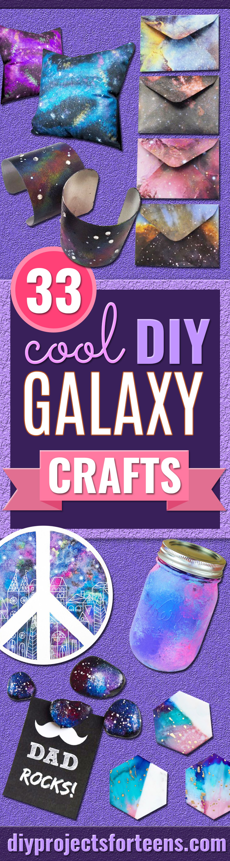 Diese 33 DIY Galaxy Crafts sind aus dieser Welt 