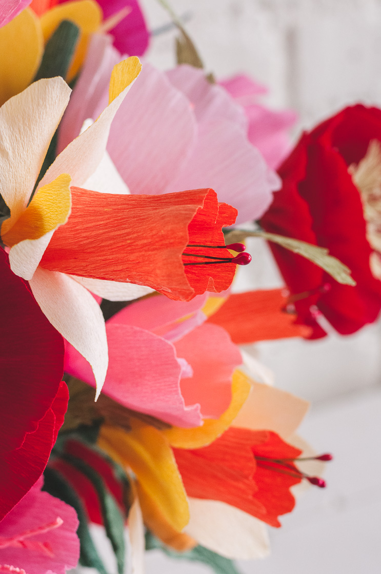 Papierhochzeits-Blumenstrauß Cinco Des Mayo 