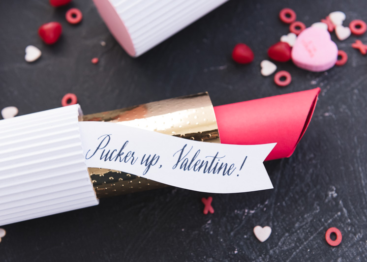 Papier Lippenstift Valentines 