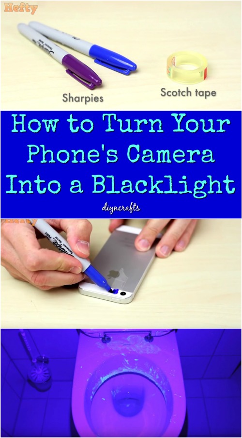 Wie man die Kamera deines Telefons in ein Blacklight umwandelt 