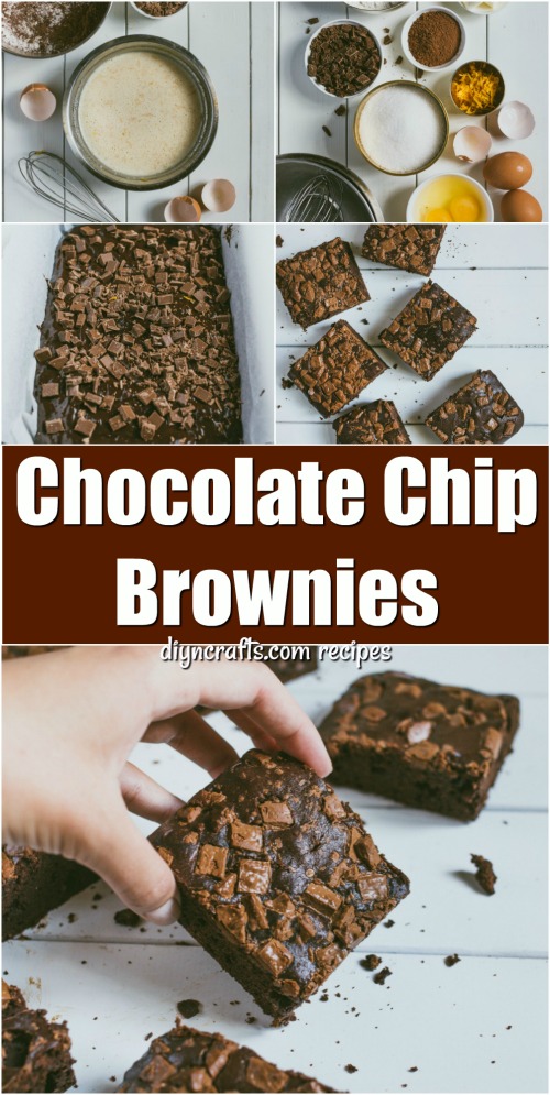 Diese Schokoladen-Chip Brownies sind wie der Himmel in einer Pfanne 