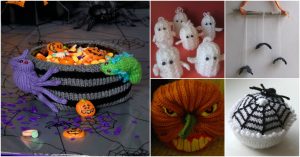 25 entzückende DIY Halloween-Dekorationen, die Sie heute stricken oder häkeln können 