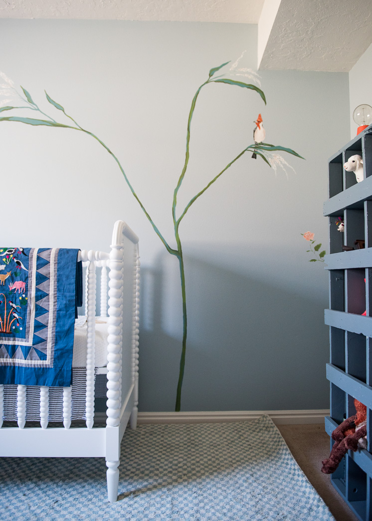 Vorher und nachher: ​​Unser Baby Boy Kinderzimmer Wandbild 