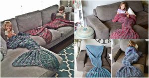 Crochet Pattern: Adult-Sized Mermaid Lapghan, um Sie in diesen kühlen Nächten warm zu halten 