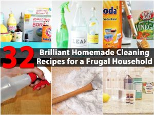 32 Brilliant Hausgemachte Reinigungsrezepte für einen sparsamen Haushalt 