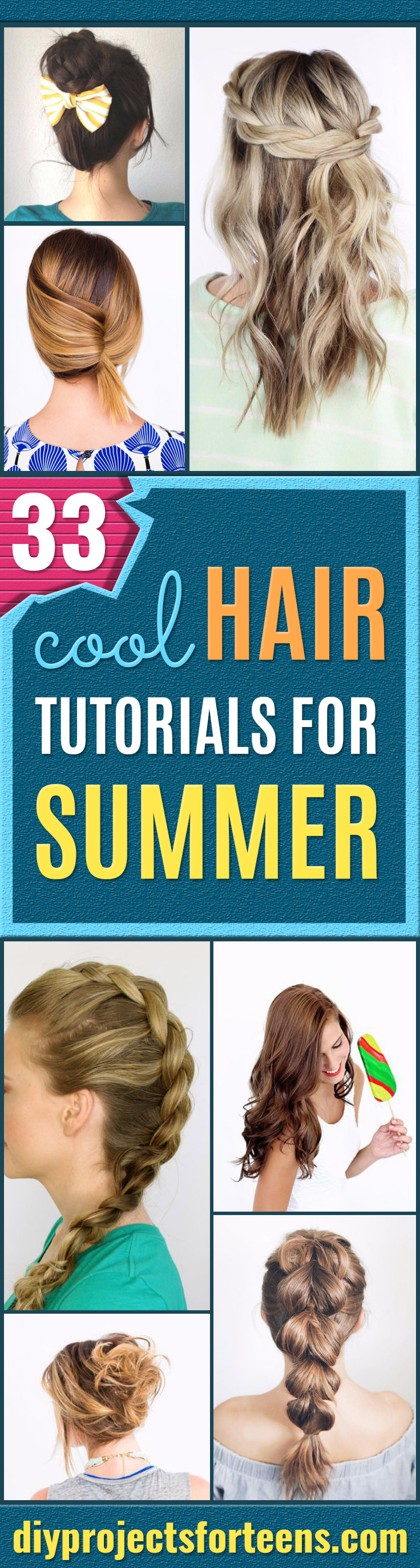 33 Coole Haar Tutorials für den Sommer 