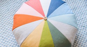 DIY Regenbogen-Boden-Hocker 