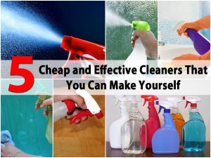 5 Günstige und effektive Reiniger, die Sie selbst machen können 