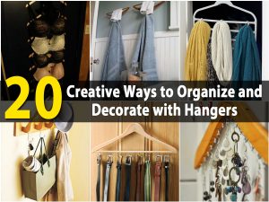 20 kreative Wege zum Organisieren und Dekorieren mit Kleiderbügeln 