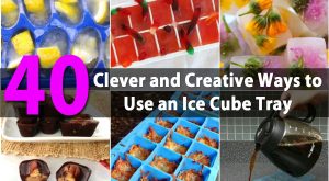 40 Clevere und kreative Möglichkeiten, ein Eiswürfelfach zu nutzen 