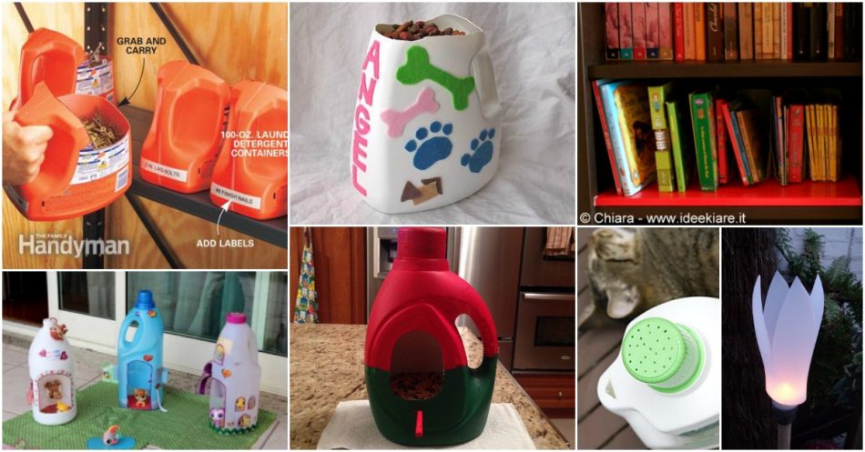 25 Spaß und kreative Möglichkeiten Upcycle leere Waschmittel Flaschen 