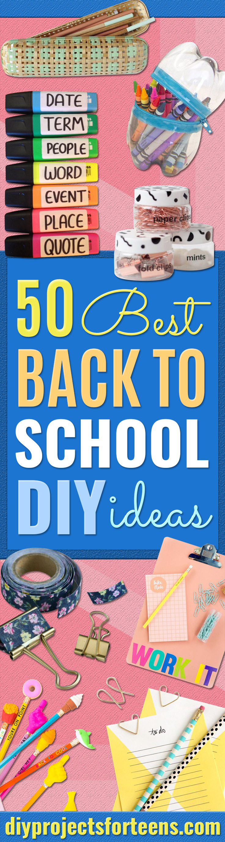 50 besten zurück zu Schule DIY-Ideen 