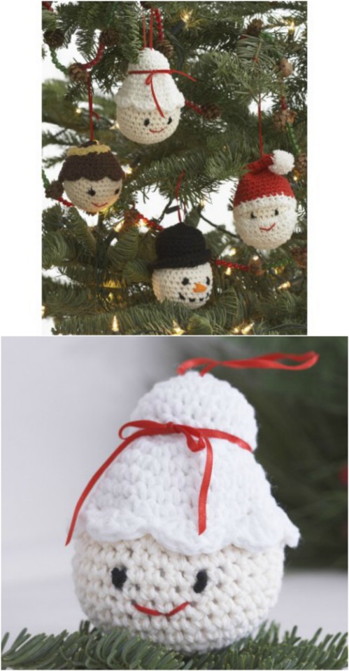 30 einfache häkeln Weihnachtsschmuck, um Ihren Baum zu dekorieren 