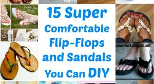 15 super bequeme Flip-Flops und Sandalen können Sie DIY 