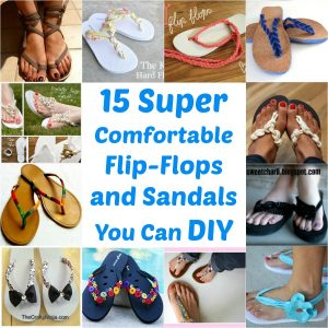 15 super bequeme Flip-Flops und Sandalen können Sie DIY 