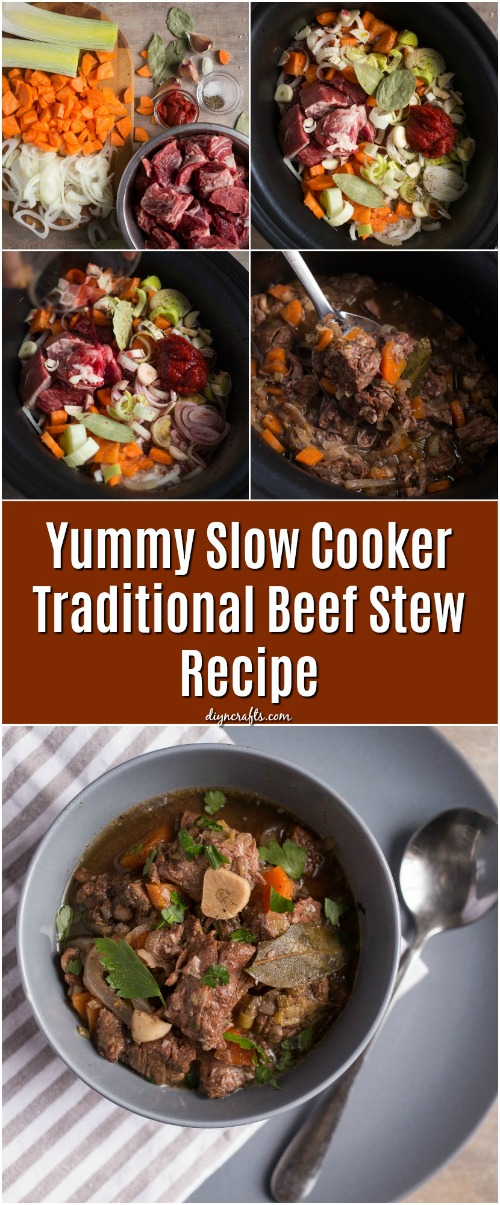 Yummy Slow Cooker traditionelles Rindfleisch Eintopf Rezept 