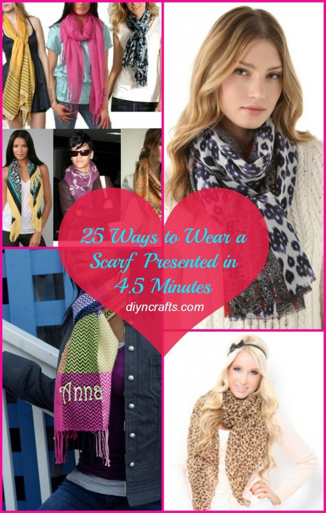 Mode DIY - 25 Möglichkeiten, einen Schal zu tragen Präsentiert in 4,5 Minuten! 