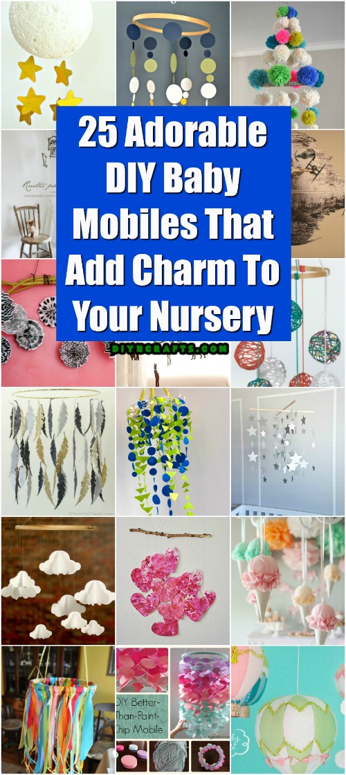 25 entzückende DIY Baby Mobiles, die Charme zu Ihrer Nursery hinzufügen 