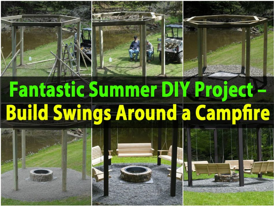Fantastisches Sommer-DIY-Projekt - Baue um ein Lagerfeuer herum 